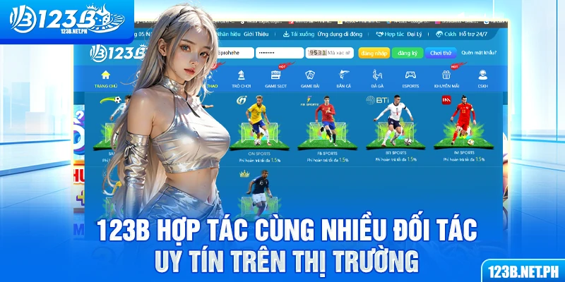123B hợp tác cùng nhiều đối tác uy tín trên thị trường