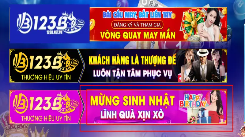 123B khuyến mãi mừng sinh nhật để tri ân hội viên