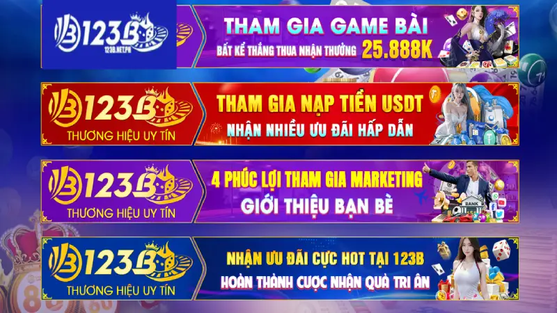 Đừng quên nhận khuyến mãi 123B sau khi đăng nhập